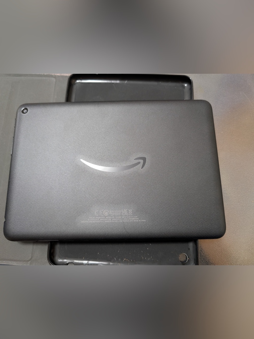 Amazon Tablet in Charcoal Black with Amazon Smile Logo